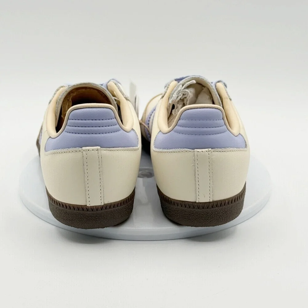 Adidas Samba OG W Leather Size 9 Womens Cream/Violet/Sand JI2678 - Picture 9 of 12